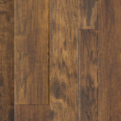 Image of Sorghum Handscraped Multi-Width Hickory Flooring